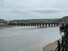 Bideford Long Bridge - that's our crossing point